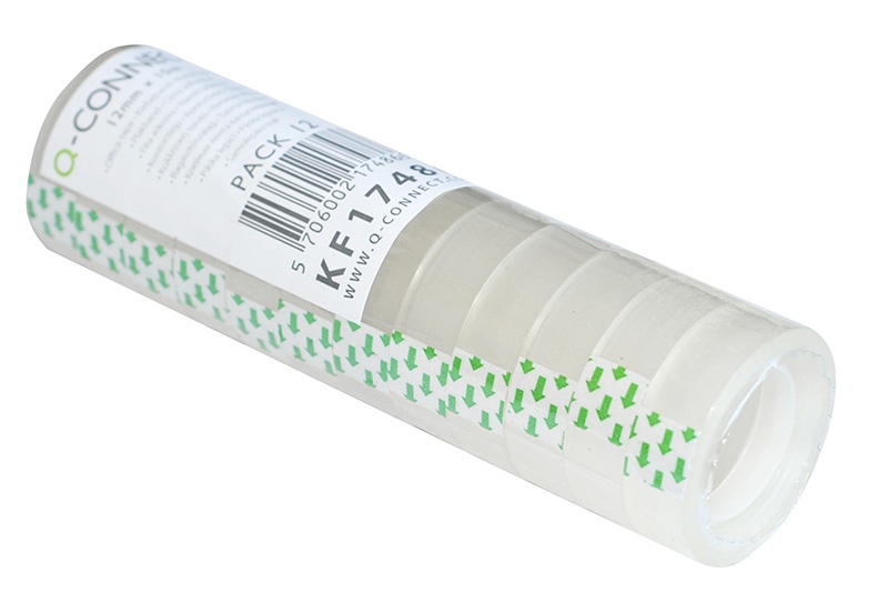 Taśma biurowa Q-CONNECT, 12mm, 10m, 12szt.