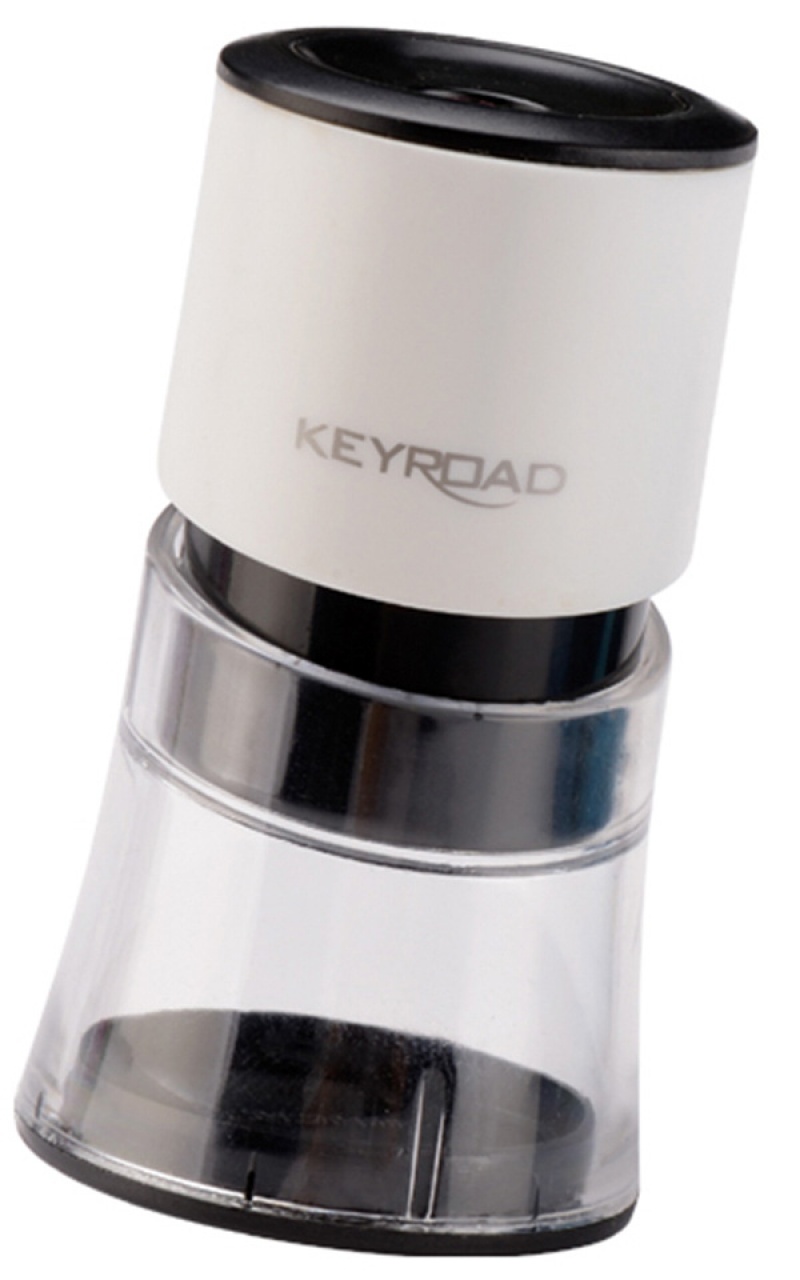 Temperówka KEYROAD Sand Clock, plastikowa, podwójna, z pojemnikiem, pakowane na displayu, mix kolorów