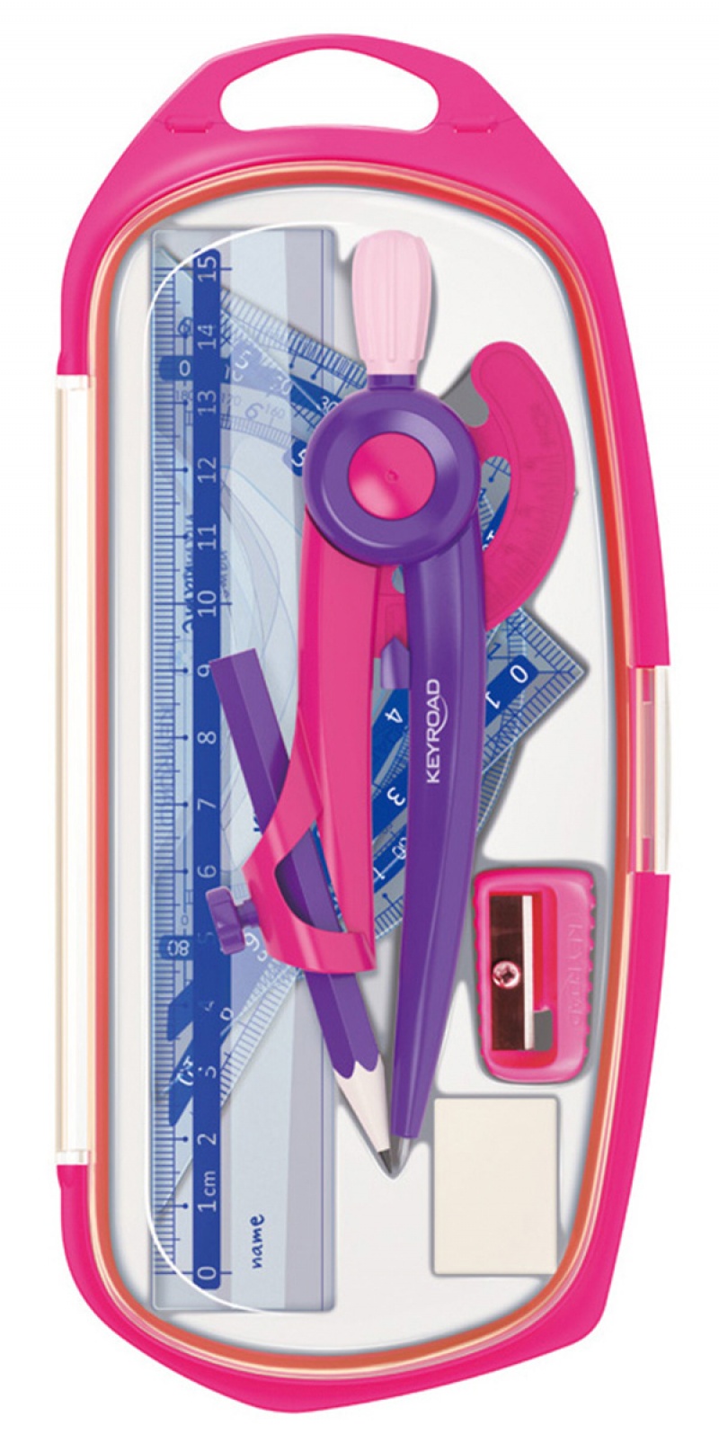 Zestaw geometryczny KEYROAD, duży, zawieszka, mix kolorów