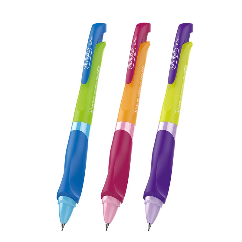 Ołówek automatyczny KEYROAD Easy Writer, 0,7mm., pakowany na displayu, mix kolorów