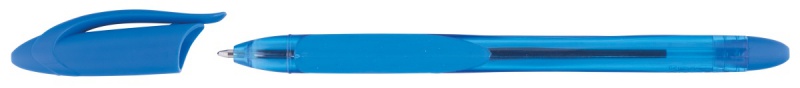 Długopis KEYROAD, 1,0mm, z miękkim uchwytem, pakowany na displayu, niebieski