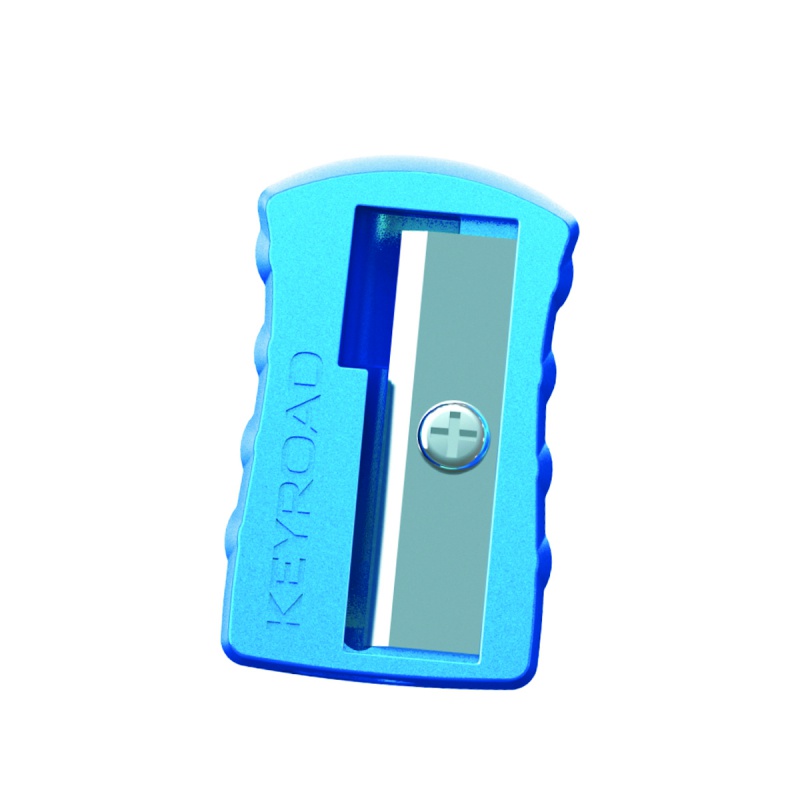 Temperówka KEYROAD, aluminiowa, pojedyncza, 2szt., blister, mix kolorów