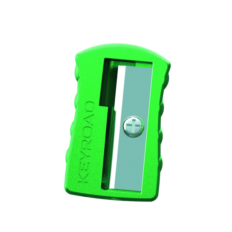 Temperówka KEYROAD, aluminiowa, pojedyncza, 2szt., blister, mix kolorów