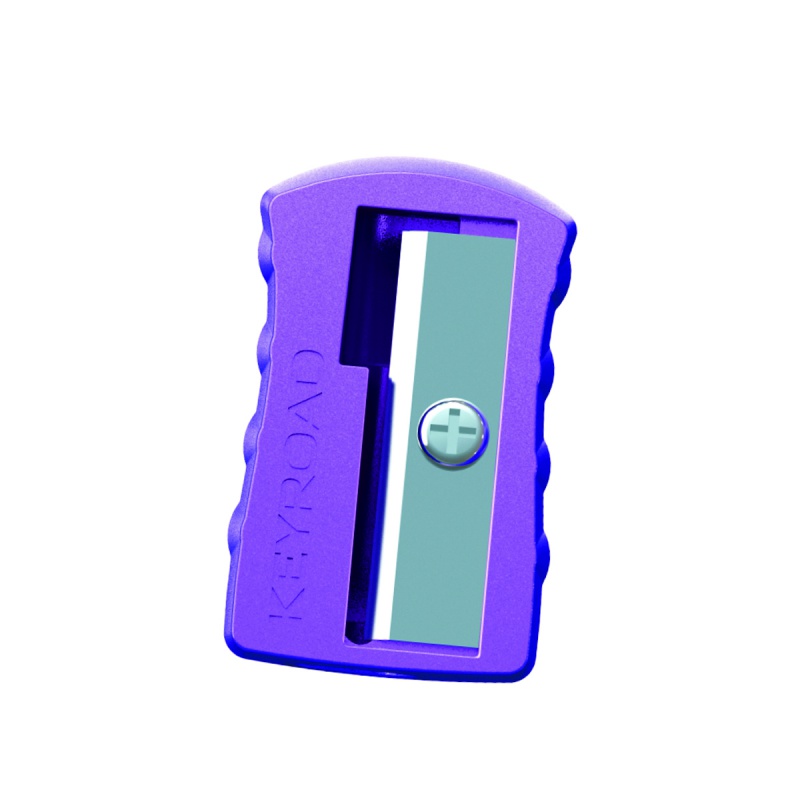 Temperówka KEYROAD, aluminiowa, pojedyncza, 2szt., blister, mix kolorów