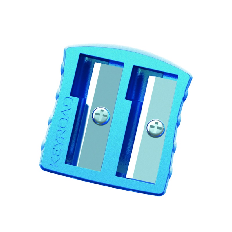 Temperówka KEYROAD, aluminiowa, podwójna, blister, mix kolorów