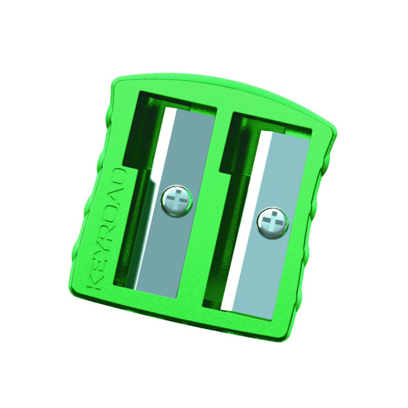 Temperówka KEYROAD, aluminiowa, podwójna, blister, mix kolorów