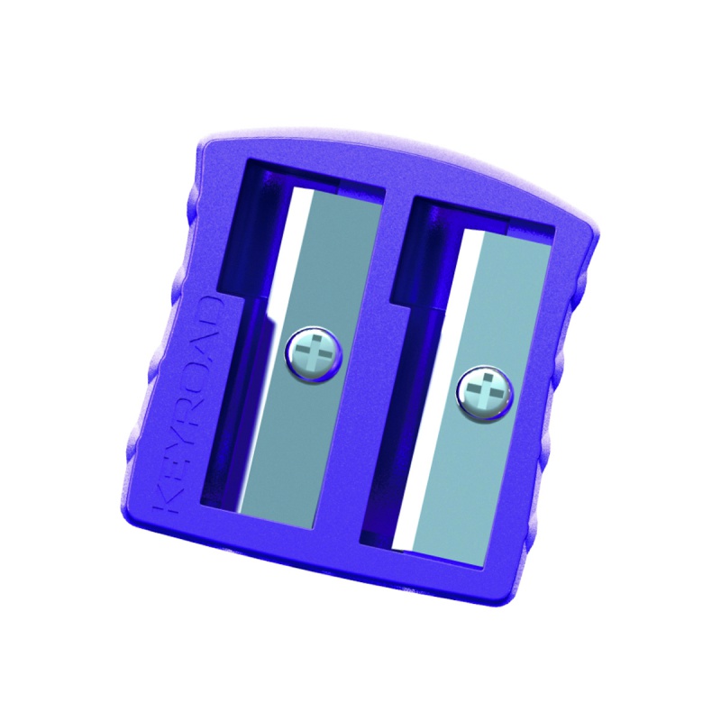 Temperówka KEYROAD, aluminiowa, podwójna, blister, mix kolorów