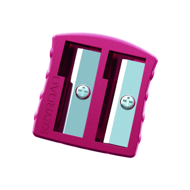 Temperówka KEYROAD, aluminiowa, podwójna, blister, mix kolorów