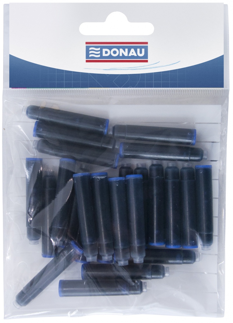 Naboje do piór DONAU, w zawieszce, 50szt.