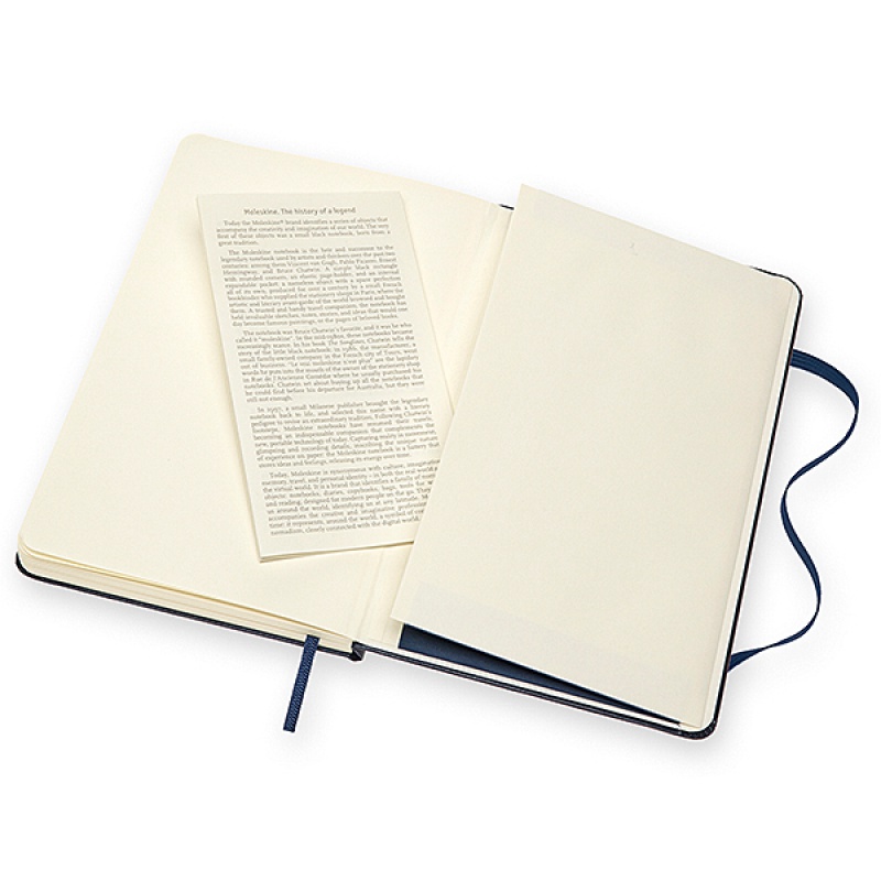 Szkicownik MOLESKINE M (11,5x18 cm), twarda oprawa, 88 stron, szafirowy