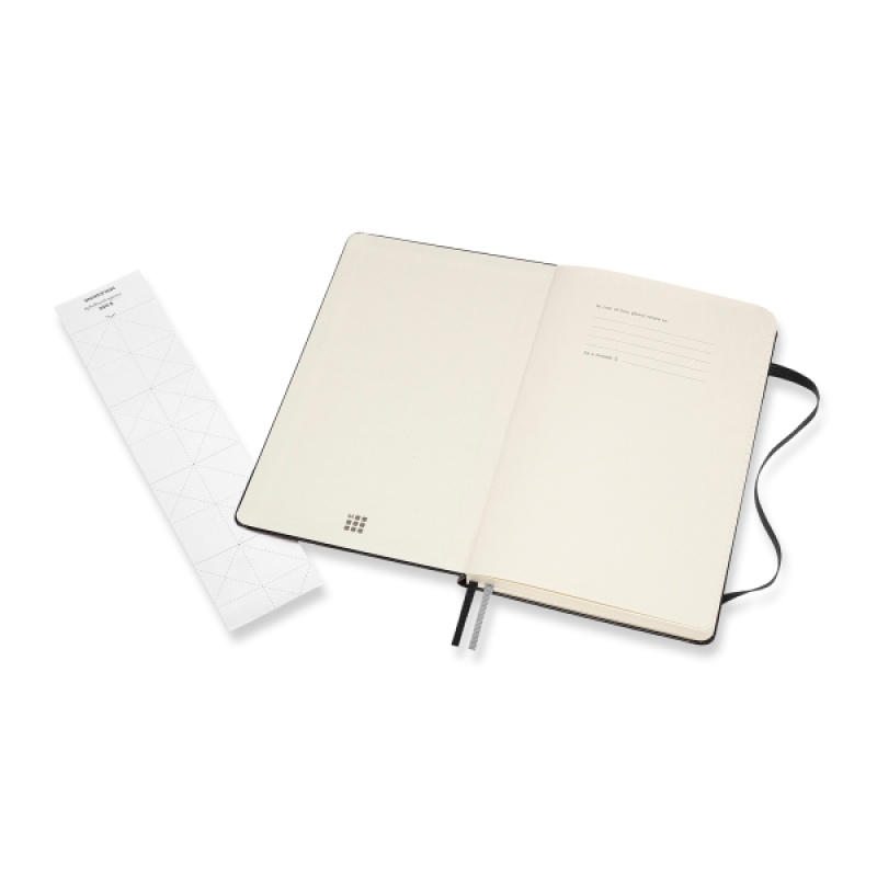 Notes MOLESKINE L (13x21cm) Art Bullet w kropki, twarda oprawa, 160 stron, czarny