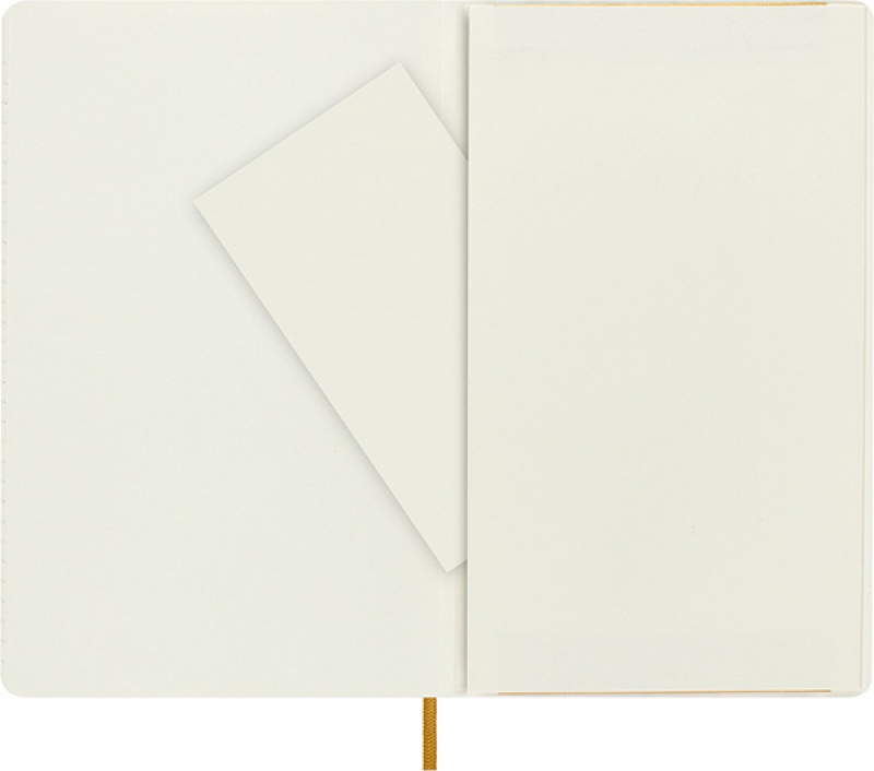Notes MOLESKINE Classic edycja limitowana, miękka oprawa skórzana L, 13x21 cm, w linie, żółty