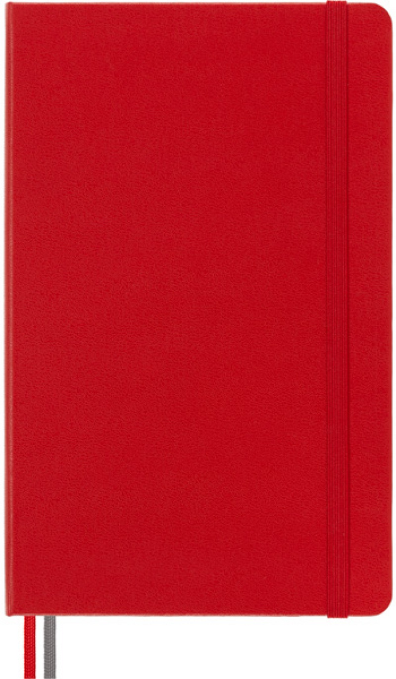 Notes MOLESKINE Classic L (13x21 cm) gładki, twarda oprawa, scarlet red, 400 stron, czerwony