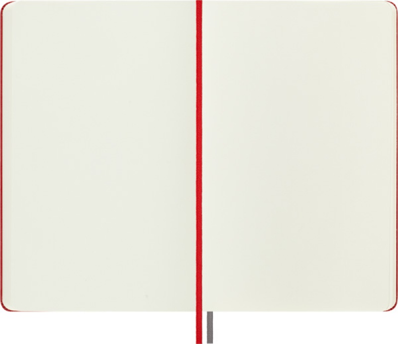 Notes MOLESKINE Classic L (13x21 cm) gładki, twarda oprawa, scarlet red, 400 stron, czerwony
