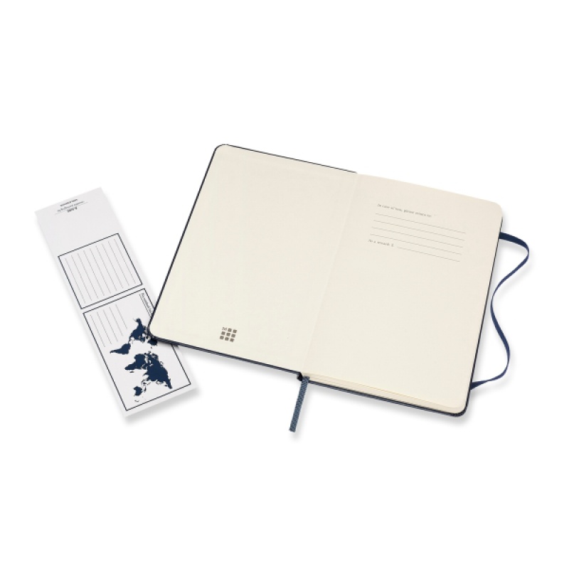 Notes MOLESKINE Classic M (11,5x18 cm) w linie, twarda oprawa, sapphire blue, 208 stron, niebieski