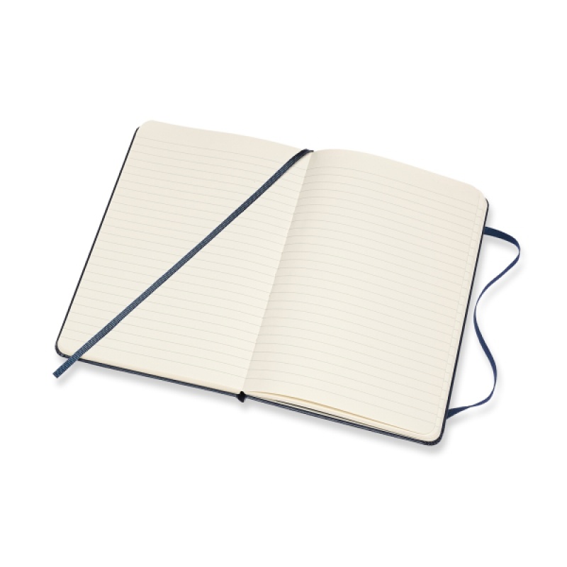 Notes MOLESKINE Classic M (11,5x18 cm) w linie, twarda oprawa, sapphire blue, 208 stron, niebieski