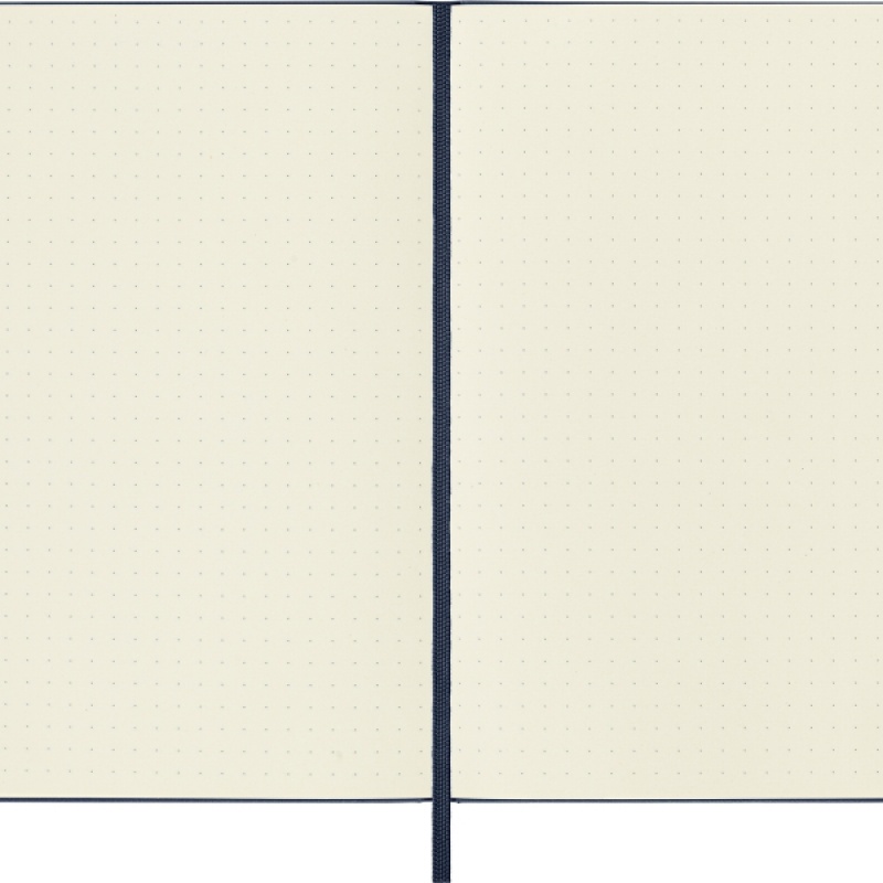 Notes MOLESKINE Classic M (11,5x18 cm) w kropki, twarda oprawa, sapphire blue, 208 stron, niebieski