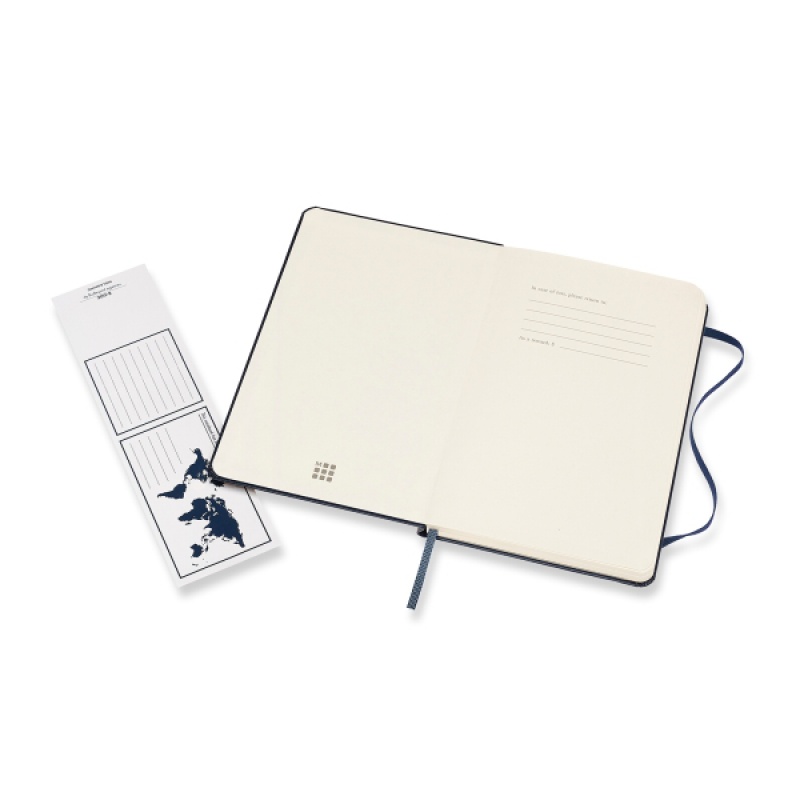 Notes MOLESKINE Classic M (11,5x18 cm) w kropki, twarda oprawa, sapphire blue, 208 stron, niebieski