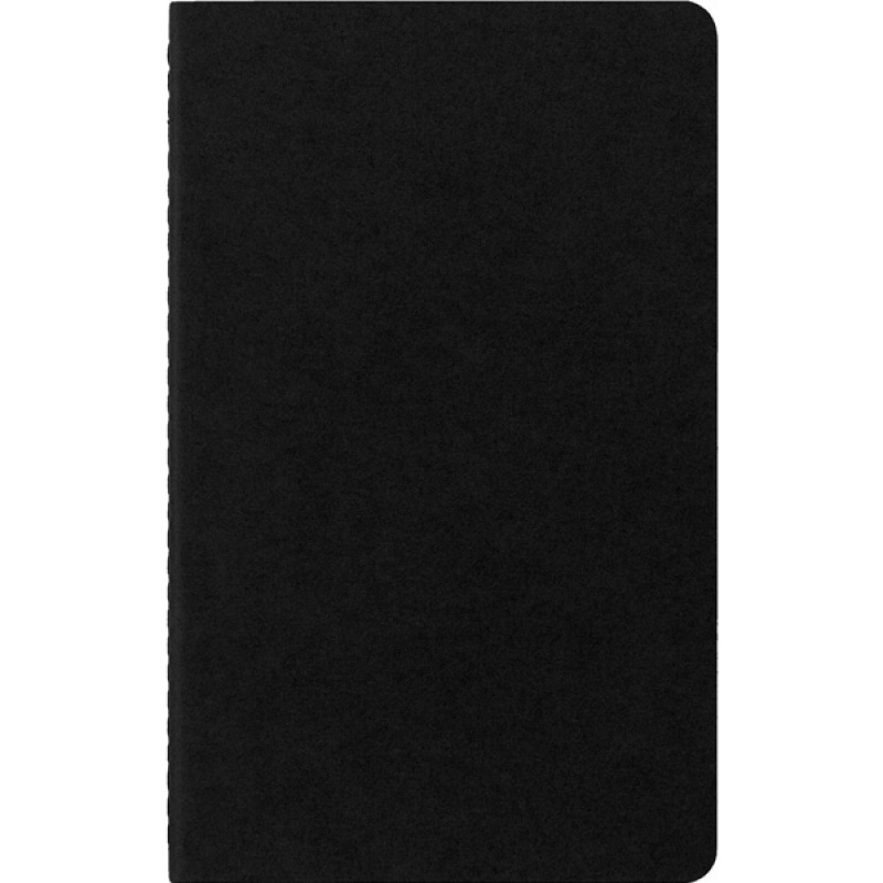 Zestaw 3 Zeszytów MOLESKINE Cahier Journals L (13x21cm) gładki, 80 stron, czarny