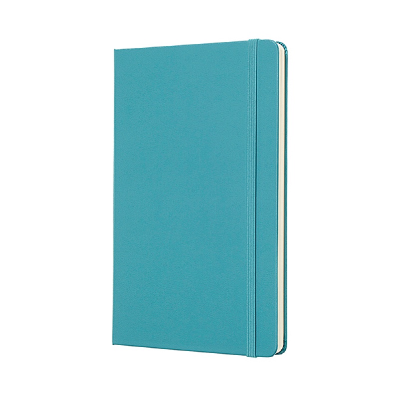Notes MOLESKINE Classic L (13x21 cm), gładki, twarda oprawa, reef blue, 240 stron, niebieski