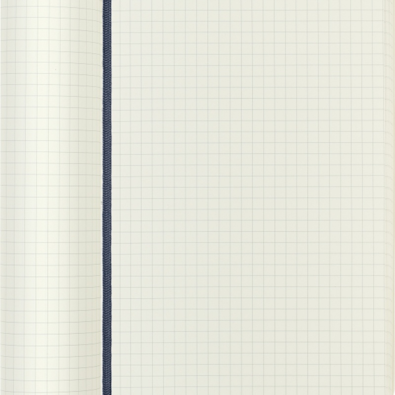 Notes MOLESKINE L (13x21cm) w kratkę, miękka oprawa, sapphire blue, 192 strony, niebieski