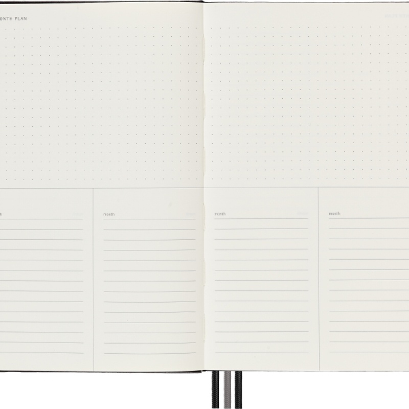 Notes MOLESKINE PRO Project Planner L (13x21 cm) twarda oprawa, czarny