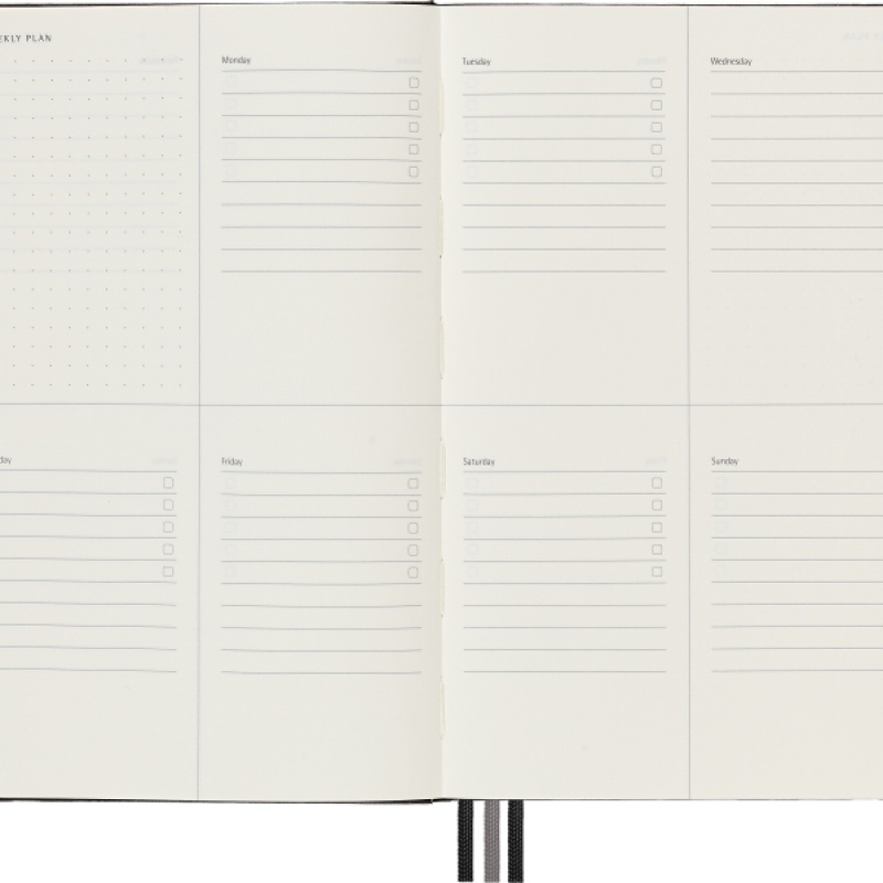 Notes MOLESKINE PRO Project Planner L (13x21 cm) twarda oprawa, czarny