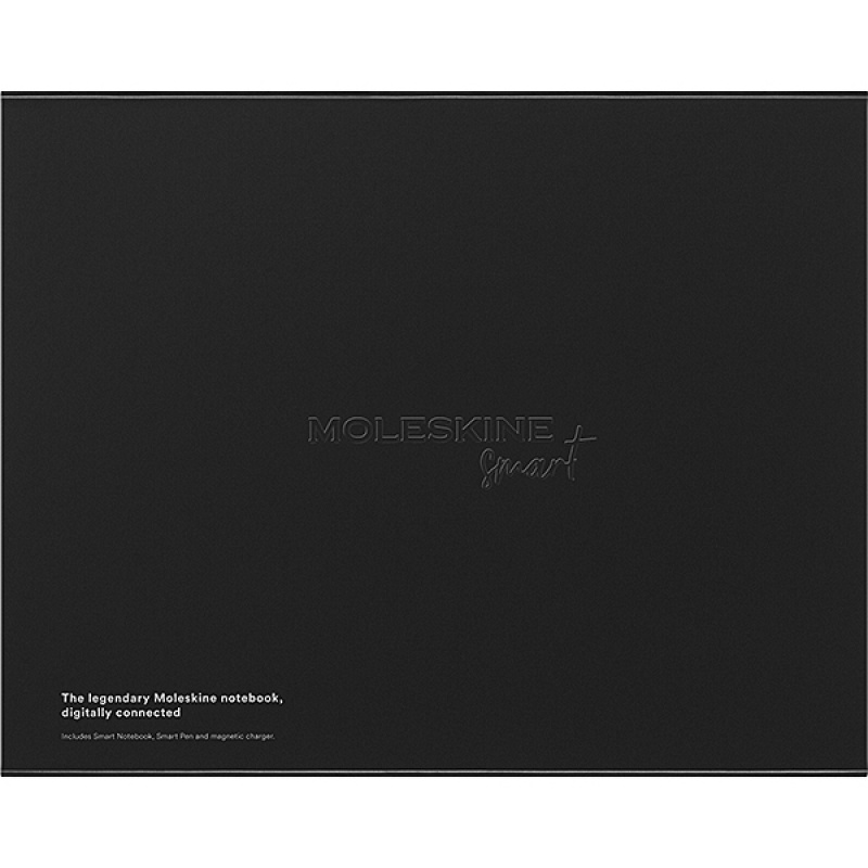 Zestaw MOLESKINE, notes L w linie + długopis, Smart Writing Set3, czarny