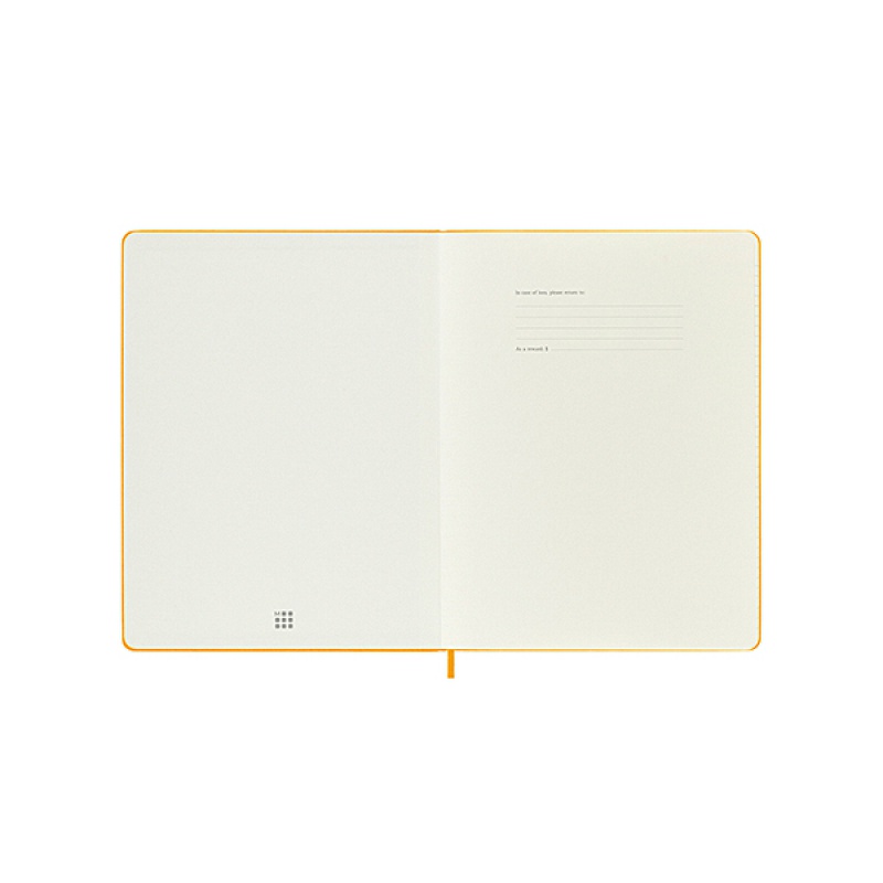 Notes MOLESKINE Classic XL (19x25 cm), linie, twarda, orange yellow, 192 strony, pomarańczowy