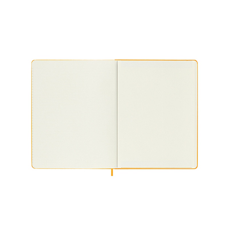 Notes MOLESKINE Classic XL (19x25 cm), linie, twarda, orange yellow, 192 strony, pomarańczowy