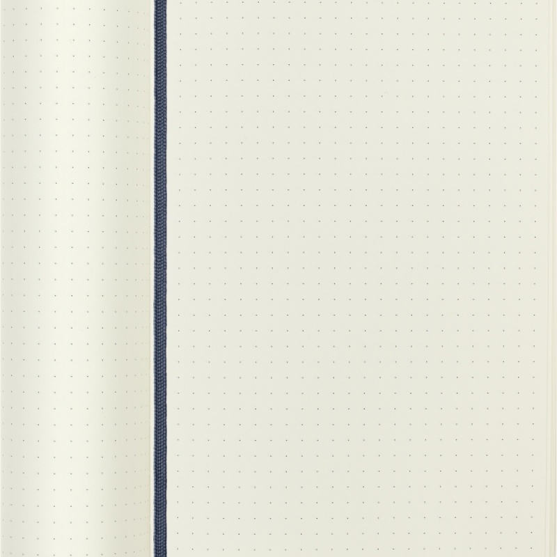 Notes MOLESKINE L (13x21cm) w kropki, miękka oprawa, sapphire blue, 192 strony, niebieski