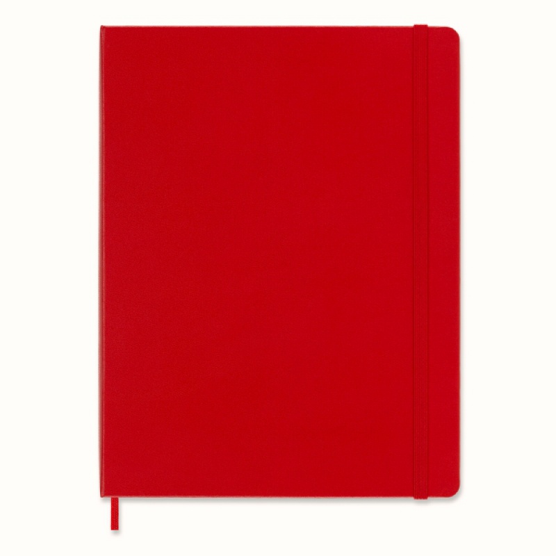 Notes MOLESKINE Classic XL (19x25 cm) w linie, twarda oprawa, 192 strony, czerwony