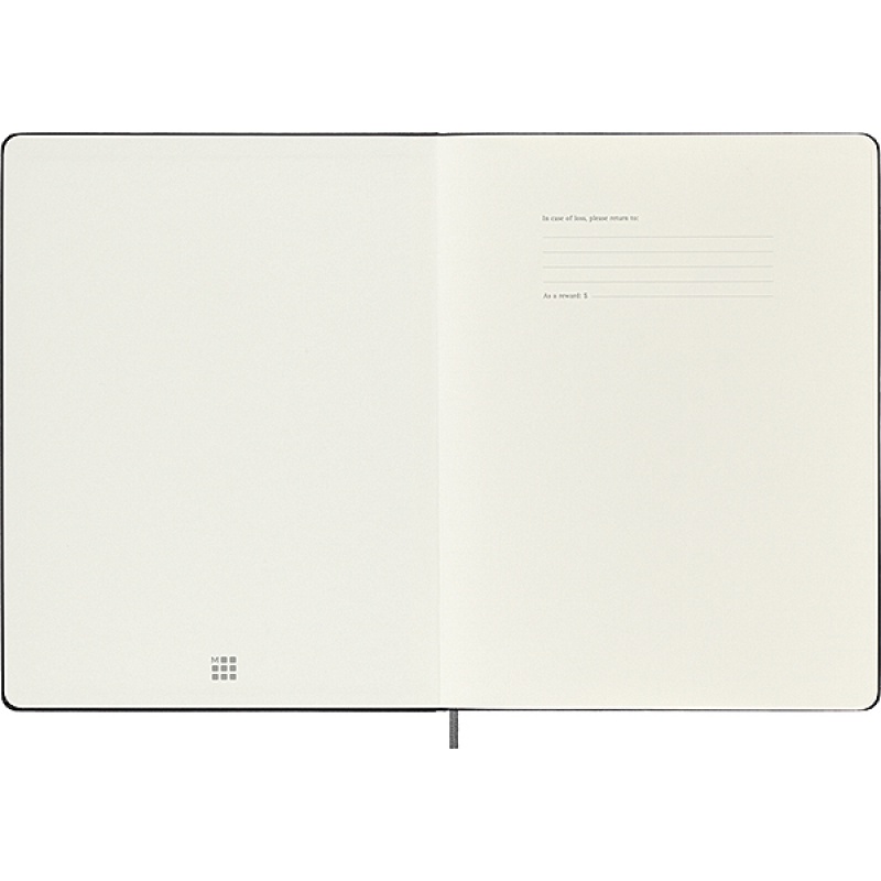 Notatnik MOLESKINE XL (19x25cm), Smart, w linie, twarda oprawa, czarny