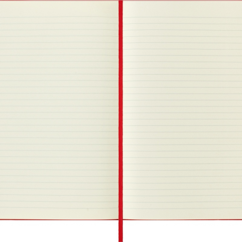Notes MOLESKINE Classic L (13x21cm) w linie, twarda oprawa, 240 stron, czerwony