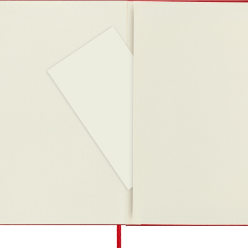 Notes MOLESKINE Classic L (13x21cm) w kratkę, twarda oprawa, 240 stron, czerwony