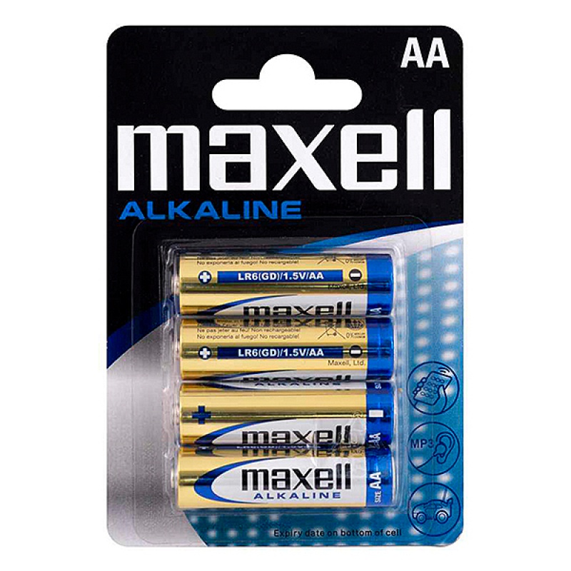 Bateria MAXELL alkaiczna LR6, 4 szt.