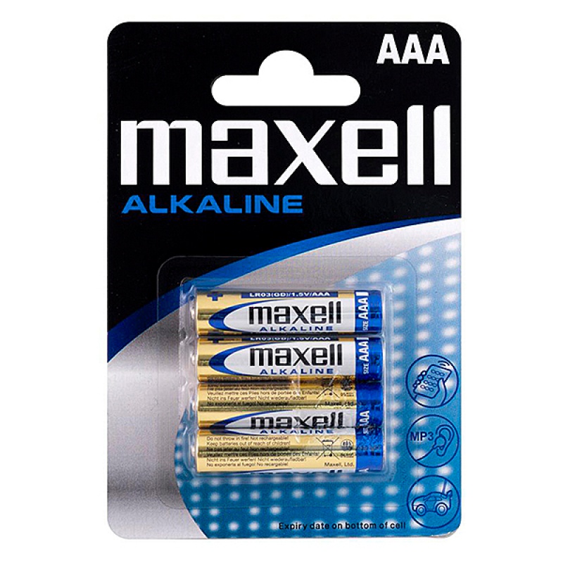 Bateria MAXELL alkaiczna LR03, 4 szt.