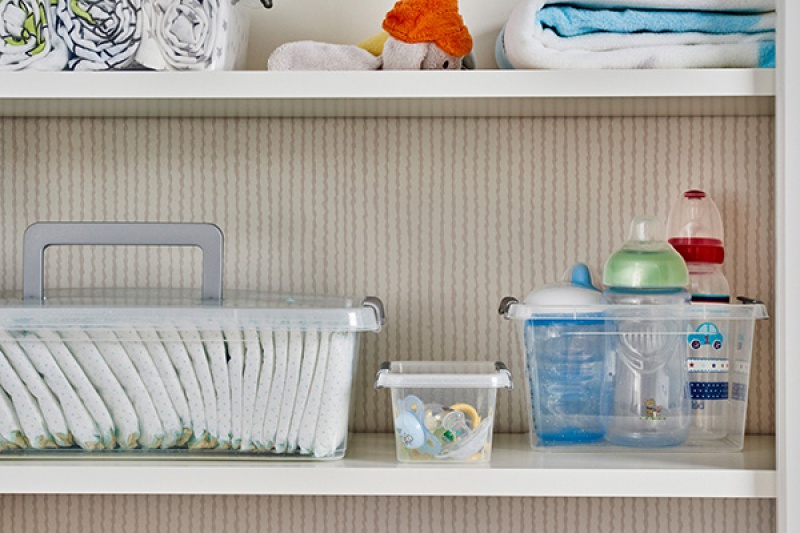 Pojemnik antybakteryjny ORPLAST Nanobox, z rączką, 3,1l, transparentny