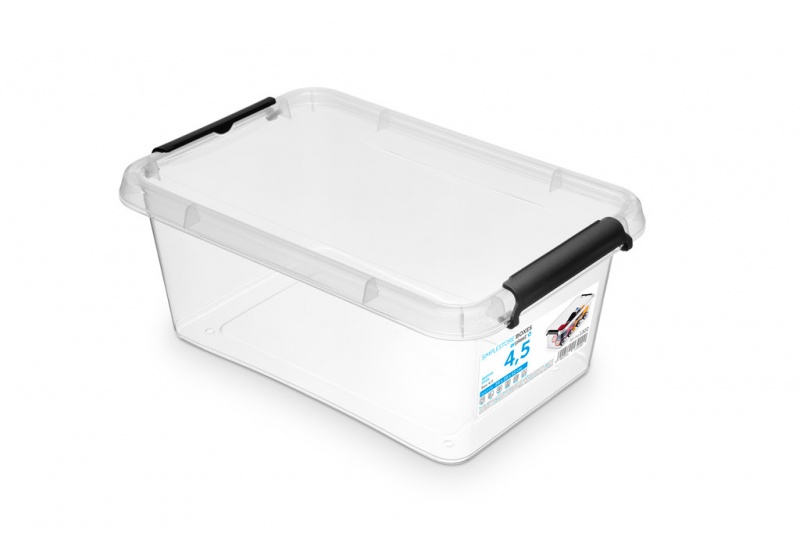 Pojemnik ORPLAST SIMPLE BOX, 4,5 L (200 x 120 x 290 mm), transparentny