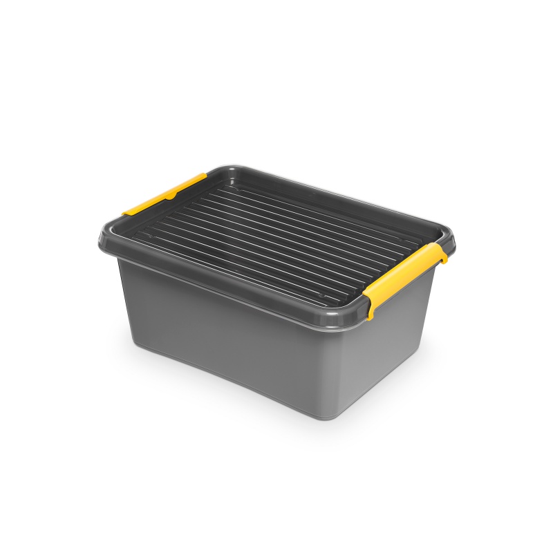 Pojemnik do przechowywania ORPLAST, Solidstore box, 12l, szary