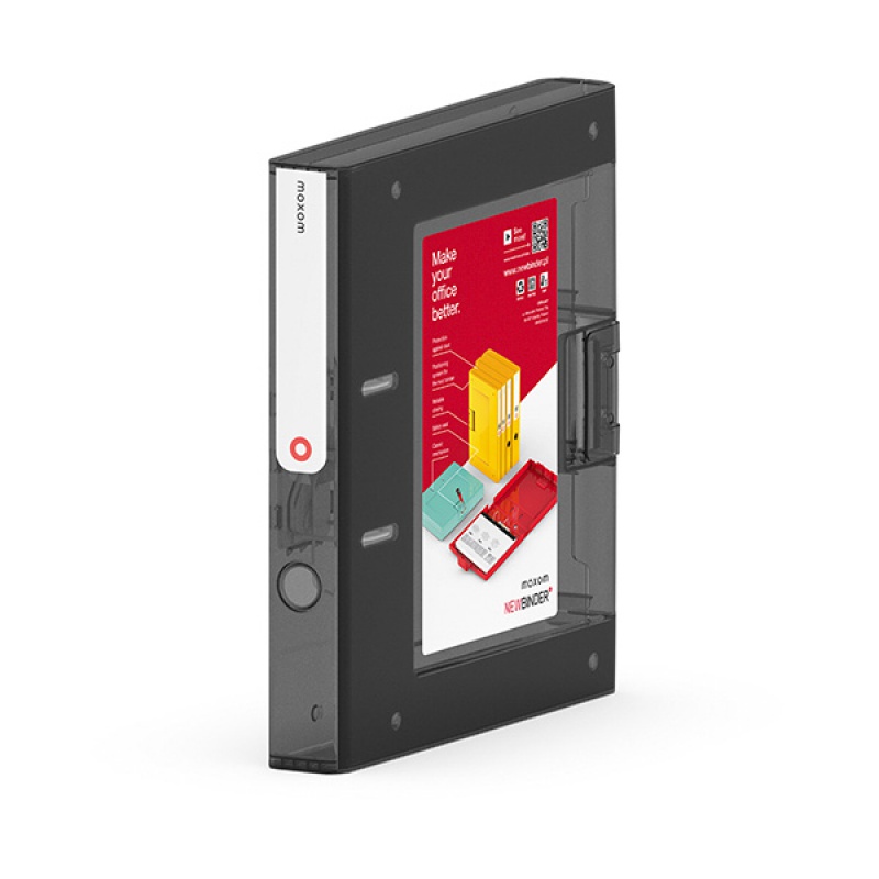 Segregator NEW BINDER, plastikowy, A4/50mm, transparentny