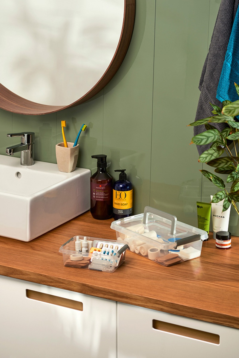 Zestaw pojemników antybakteryjnych ORPLAST Nanobox, 2x2,0l, transparentny