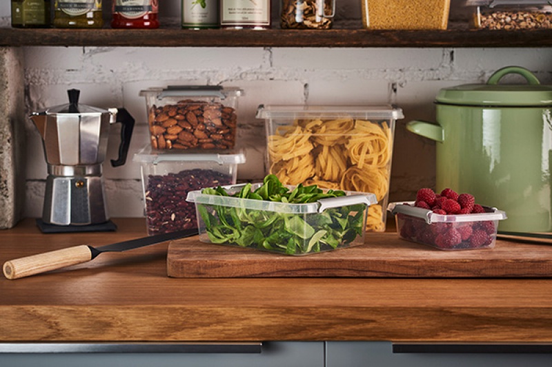 Zestaw pojemników antybakteryjnych ORPLAST Nanobox, 2x2,0l, transparentny