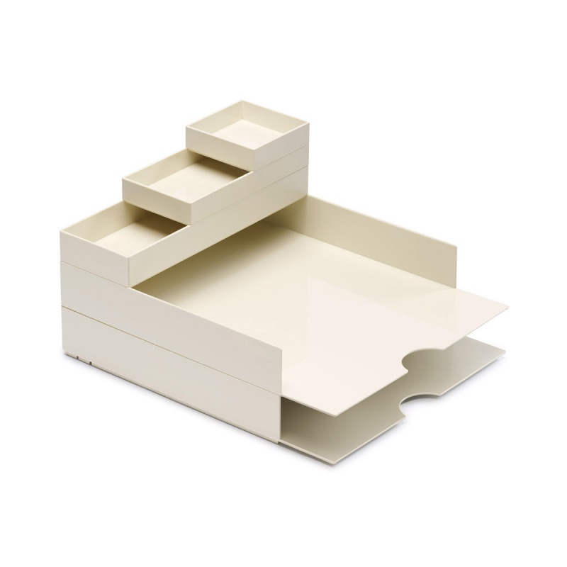 Zestaw pojemników MOXOM Modular Desk Set, 320x260x60mm, 5 szt., biały