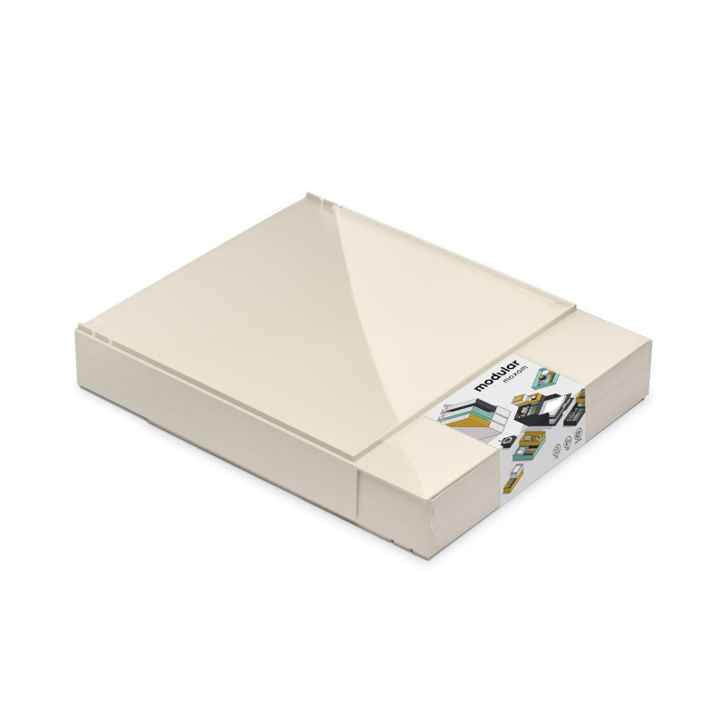 Zestaw pojemników MOXOM Modular Desk Set, 320x260x60mm, 5 szt., biały