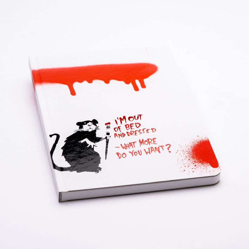 Notes PININFARINA Banksy, 14x21 cm, 128 stron, rat white