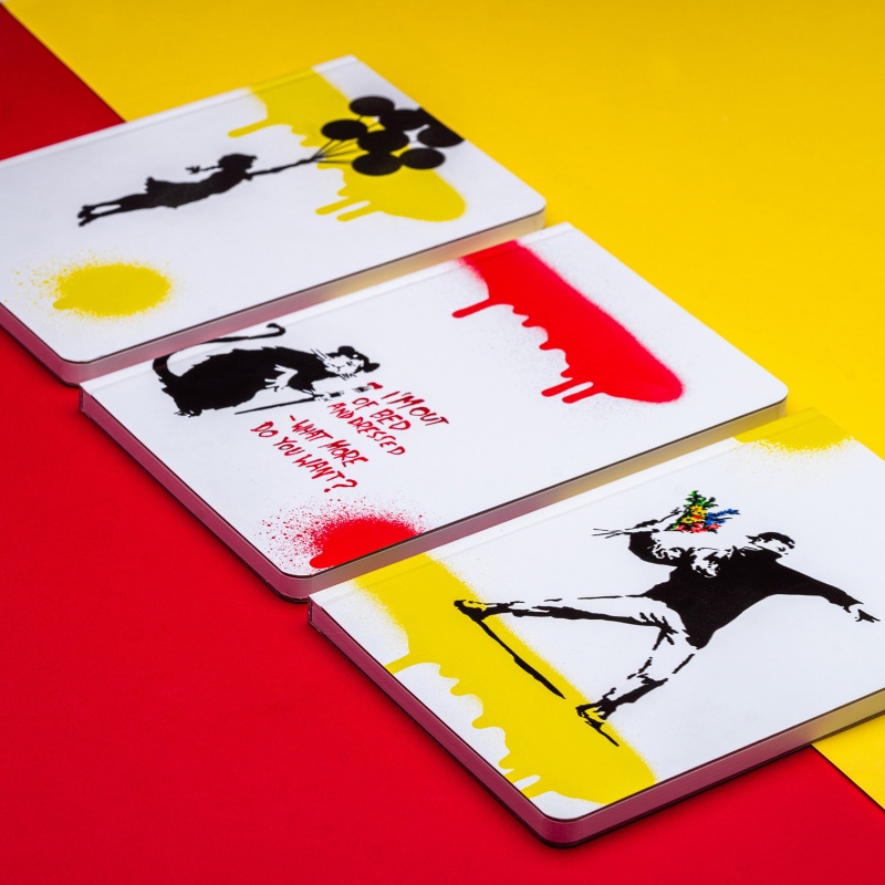 Notes PININFARINA Banksy, 14x21 cm, 128 stron, rat white