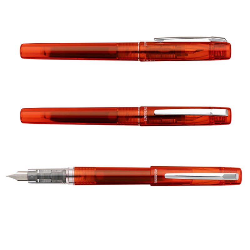 Pióro wieczne Platinum Prefounte Vermilion Orange, M, w plastikowym opakowaniu, na blistrze, pomarańczowe