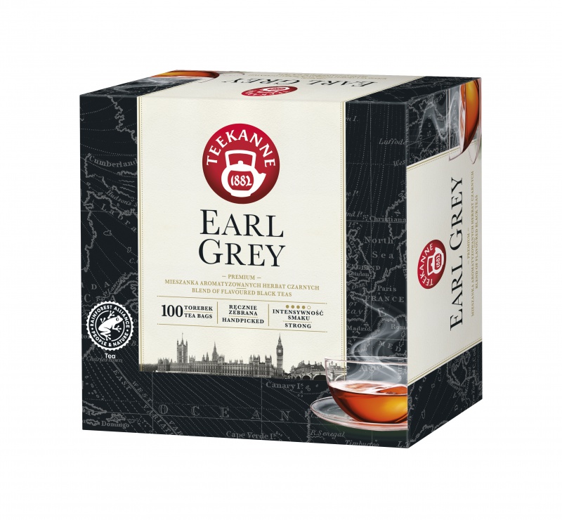 HERBATA TEEKANNE EARL GREY, CZARNA, 100 TOREBEK