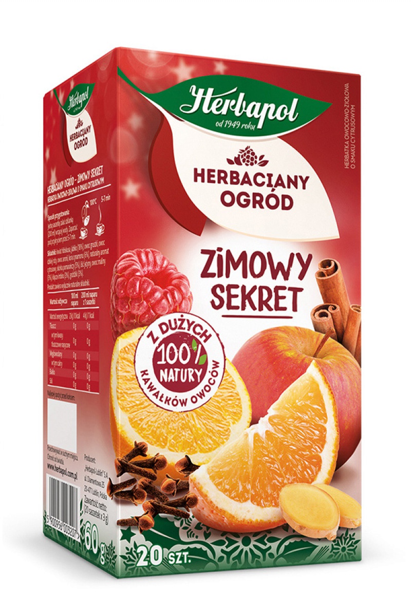 Herbata HERBAPOL Herbaciany Ogród, 20 torebek, zimowy sekret